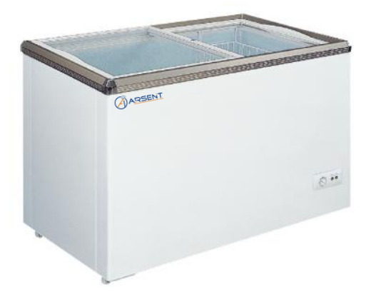 Congelador puerta cristal corredera de 287L XS-320