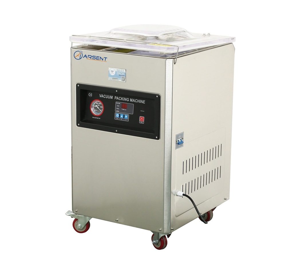 ENVASADORA DE VACÍO PROFESIONAL 2 BARRAS SOLDADURA 400 MM DE 590X670X620MM DZ400