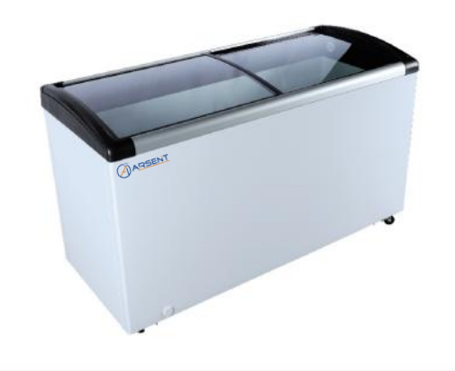 Arcón congelador puerta cristal curvo de 293 litros CA-296A