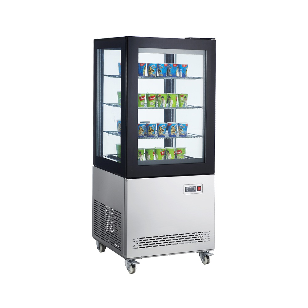 Armario congelacion Ventilado Total 4 Caras de Cristal con 3 estantes 270litros RTD-270L