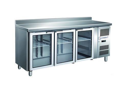 Bajos Mostrador Refrigerado con Puertas de Vidrio 3 puertas 1795x600x960mm