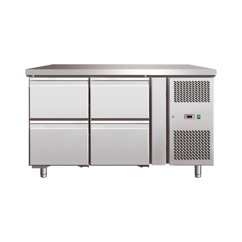 Mesa snack refrigerada 4 cajones de 1360x700x860mm GN2140TN