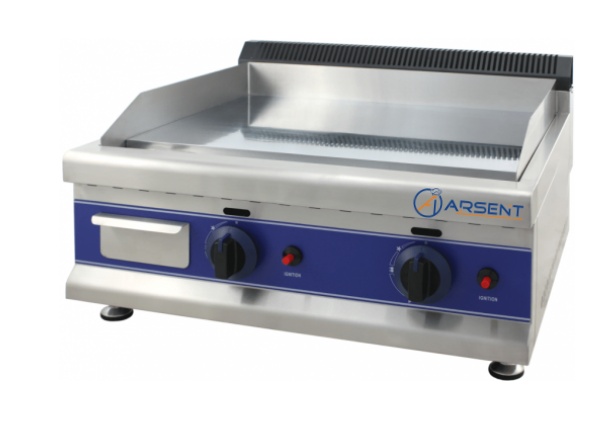 Plancha de gas para asar CROMO duro