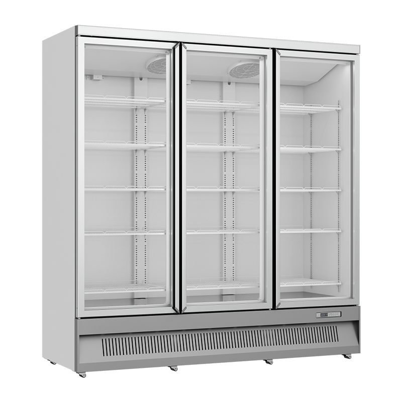 ARMARIO EXPOSITOR REFRIGERADO VENTILADO 3 PUERTAS DE CRISTAL ABATIBLES SG1.6U3FPT