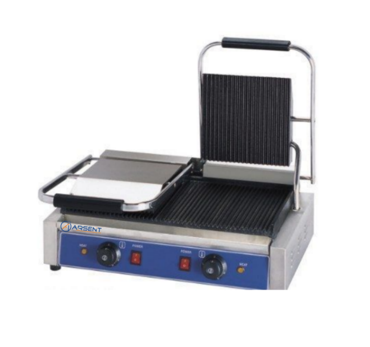 Grill eléctrico 2 tapas ranuradas DG-813C