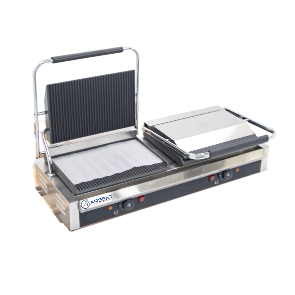 GRILL ELÉCTRICO INDUSTRIAL DOBLE DE 840 X305 X210H MM IEG-813E