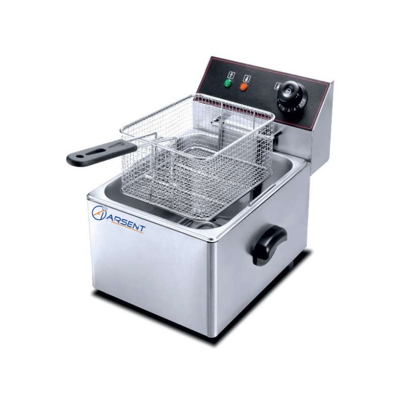 FREIDORA ELÉCTRICA 4 LITROS SIN GRIFO DE 270 X380 X305H MM PEKIN HEF-4L-EGO