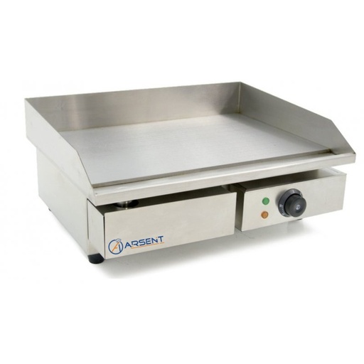 PLANCHA ELÉCTRICA HOSTELERÍA ACERO RECTIFICADO 10 MM ECONÓMICA DE 550 X450 X240H MM IEG-818