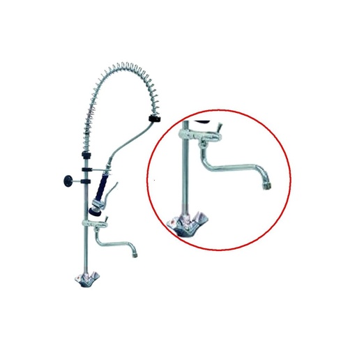 Grifo de ducha dos aguas y grifo bajo