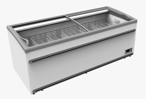 Isla de congelados arcón congelador conservador expositor de congelados doble servicio 2106x858x890mm
