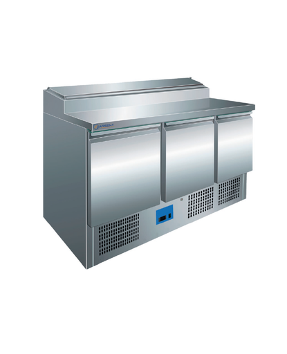 Mesa fría de pizza y ensalada PS300