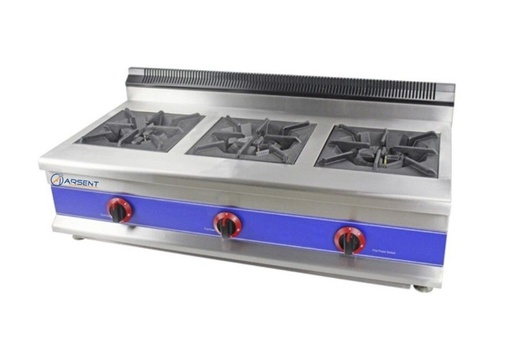 Cocina de encimera con Gas 3 Fuegos GBR-3