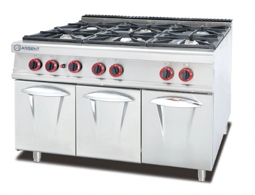 Cocina a gas de 6 fuegos GH-997